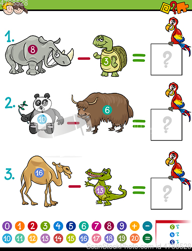 Image of subtraction educational game