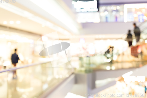 Image of Blurred shopping mall background