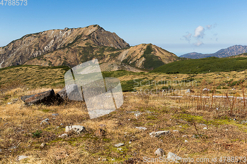 Image of Japanese Tateyama in autumn season