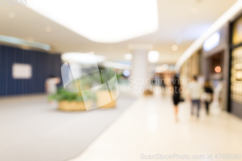 Image of Blur view of shopping center