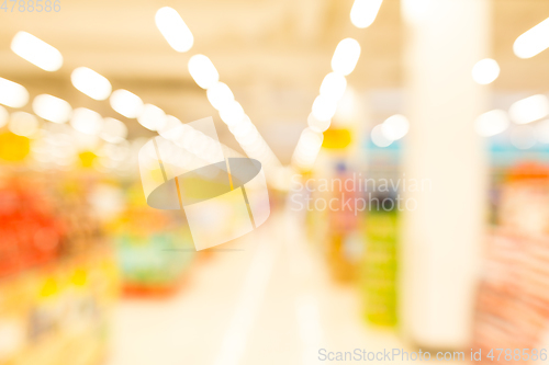 Image of Defocused of supermarket