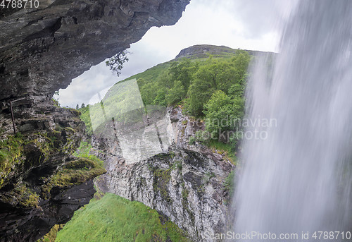 Image of Waterfall view in Norway summer trip