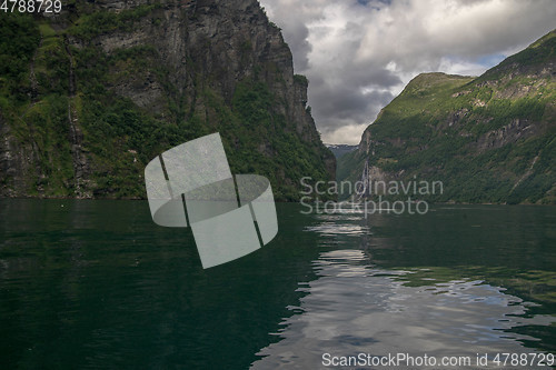 Image of Dramatic fjord landscape in Norway