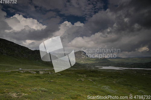 Image of Mountain nature landscape in Morway summer