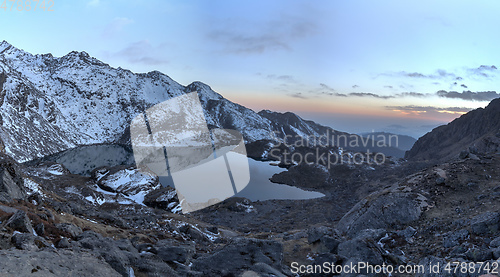 Image of Gosaikunda lakes in Nepal trekking tourism