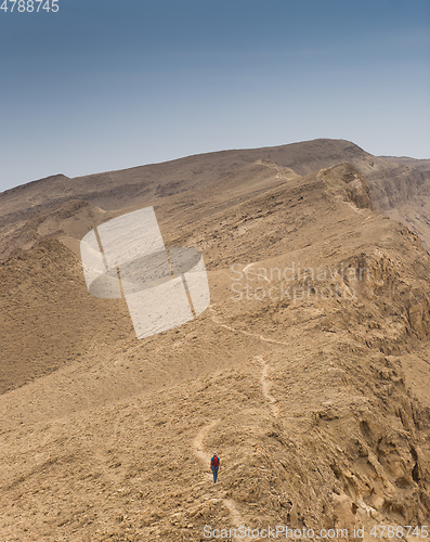 Image of Hiking in israeli stone desert