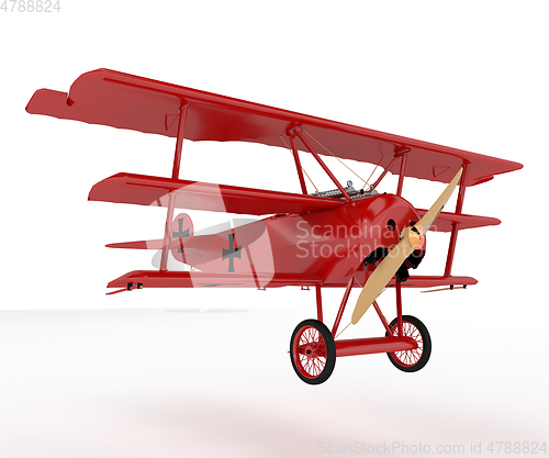 Image of  A toy airplane vector or color illustration