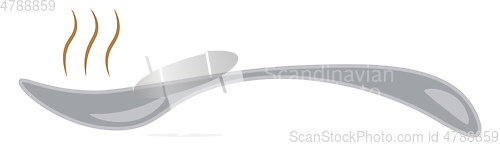 Image of A spoon vector or color illustration