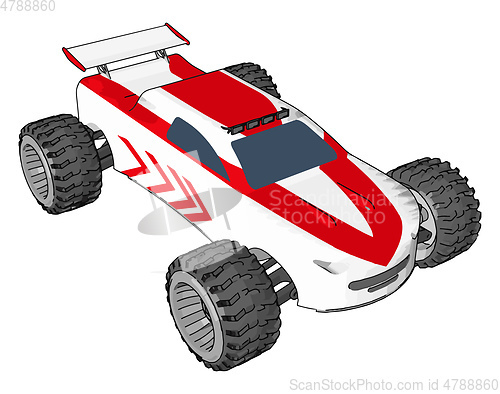 Image of The toy cars cartoon vector or color illustration