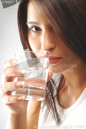 Image of Woman with glass