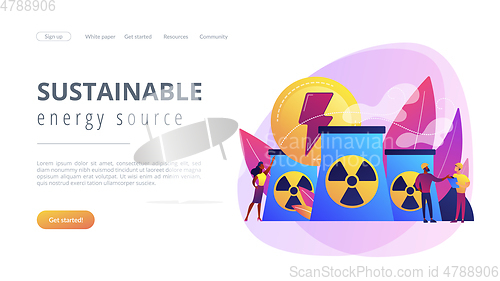 Image of Nuclear energy concept landing page.