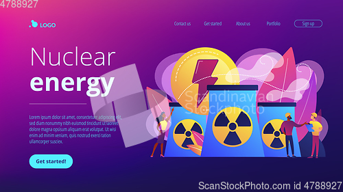 Image of Nuclear energy concept landing page.