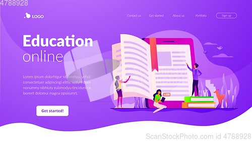 Image of Ebook landing page template