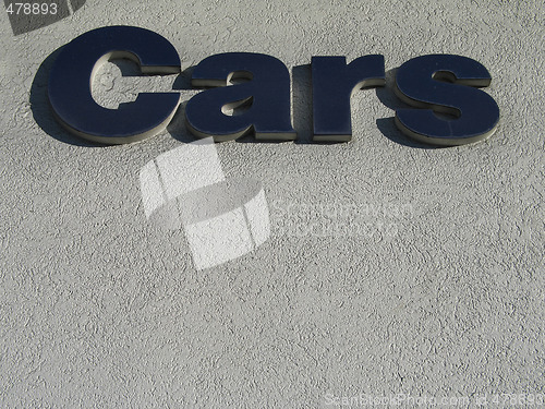 Image of cars sign