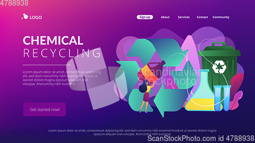 Image of Chemical recycling concept landing page.