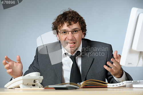 Image of Angry businessman