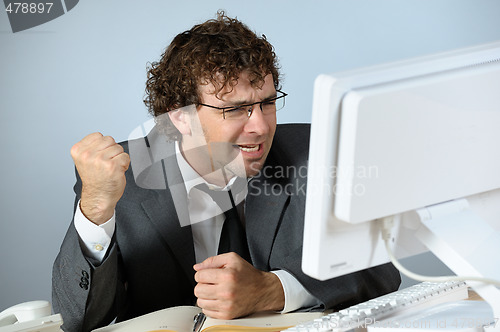 Image of Angry businessman