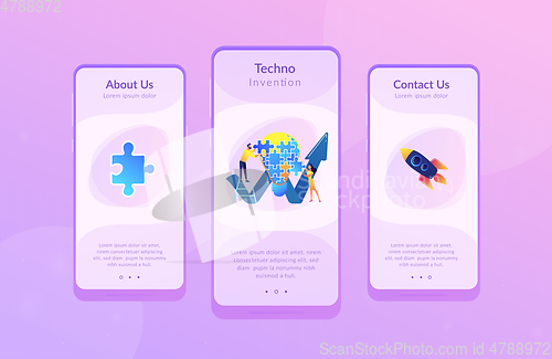 Image of Creative idea app interface template.