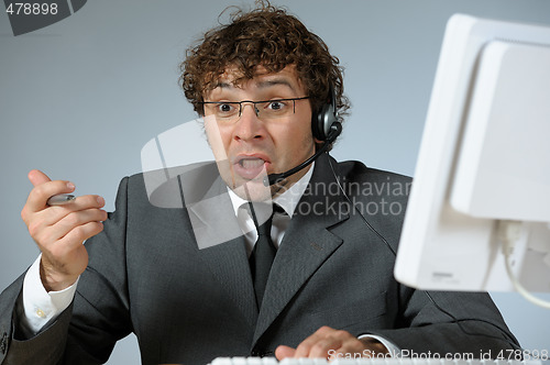 Image of Angry businessman