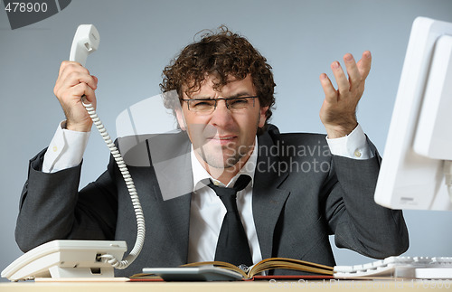 Image of Angry businessman