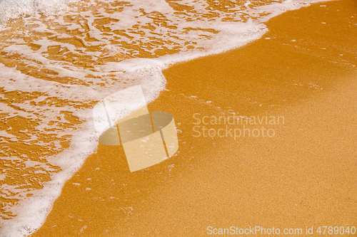 Image of sandy beach shore line texture background