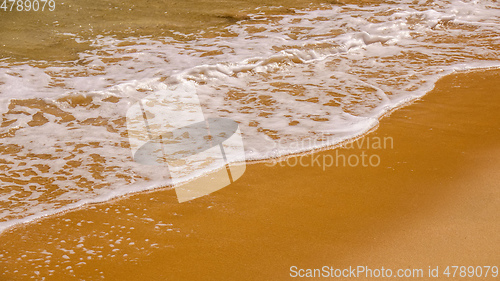 Image of sandy beach shore line texture background