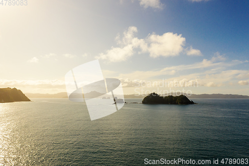 Image of aerial view of Hahei Beach New Zealand