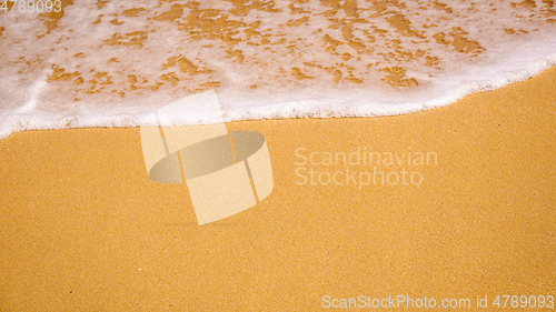 Image of sandy beach shore line texture background