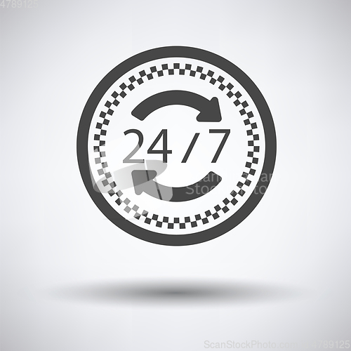 Image of 24 hour taxi service icon