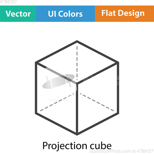 Image of Cube with projection icon