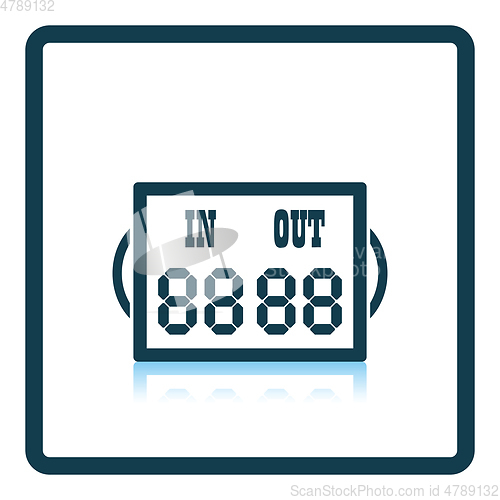 Image of Icon of football referee scoreboard