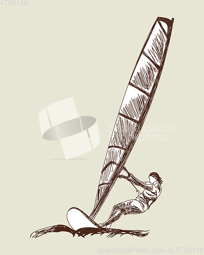 Image of Windsurfing sketch