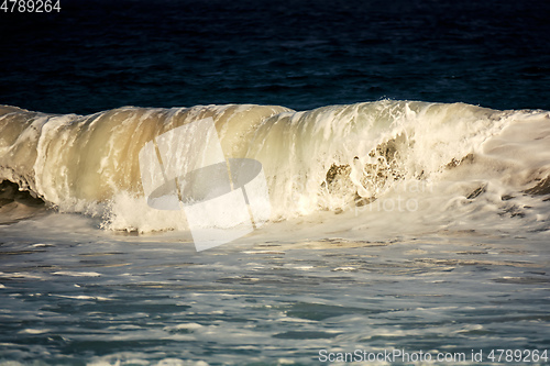 Image of stormy ocean scenery background