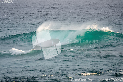 Image of stormy ocean scenery background