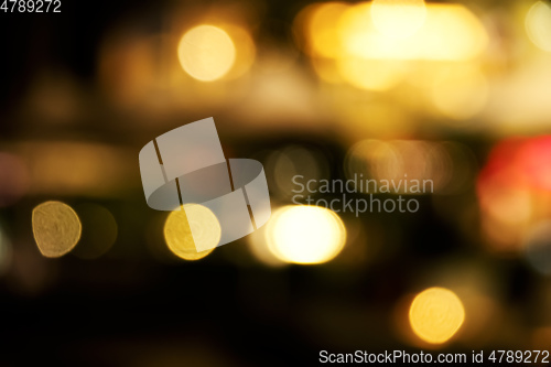 Image of real bokeh city lights background