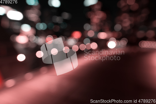 Image of real bokeh city lights background