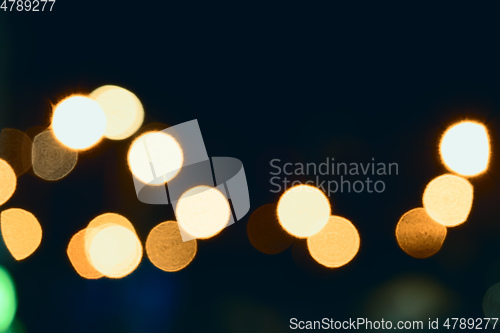 Image of real bokeh city lights background