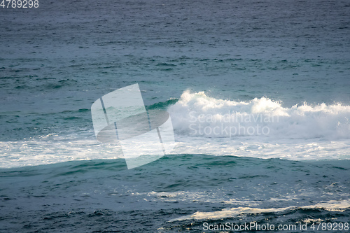 Image of stormy ocean scenery background