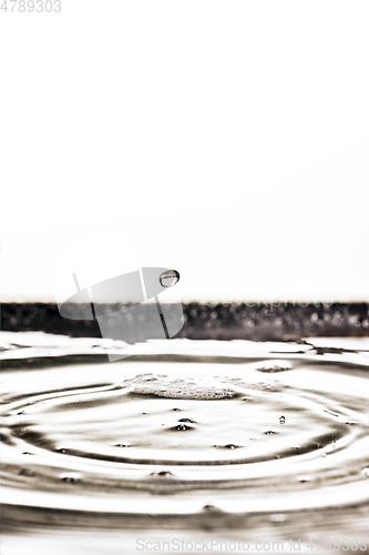 Image of black water drop background