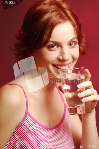 Image of Girl with glass