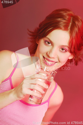 Image of Girl with glass