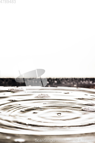 Image of black water drop background