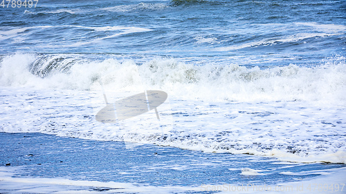 Image of stormy ocean scenery background