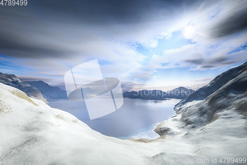 Image of winter scenery snow landscape