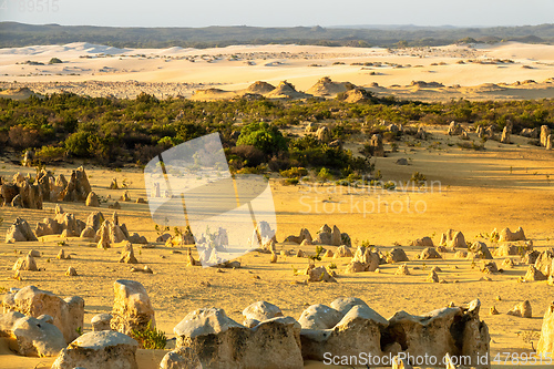 Image of Pinnacles Desert in western Australia