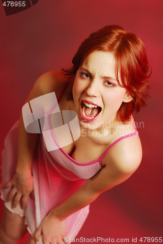 Image of Screaming girl