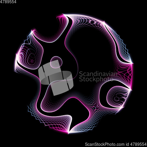 Image of abstract mesh circle