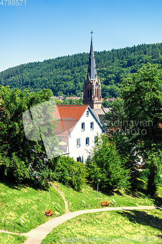 Image of Church of the Hermann Hesse city of Calw in Germany