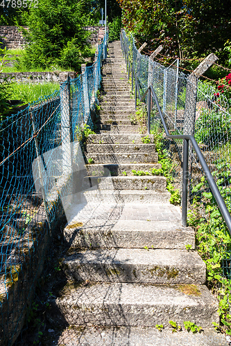 Image of famous 100 steps in Calw Germany