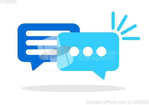 Image of speech bubbles conversation symbol